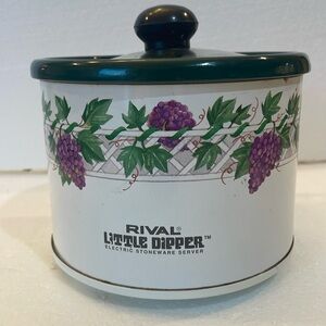 Rival little dipper electric stoneware server mini crockpot slow cooker grapes